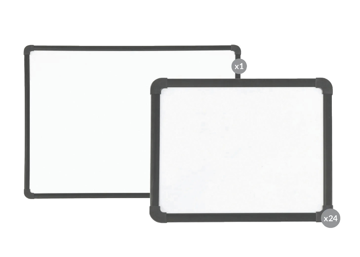 Magnetic Mini Whiteboard 24 Set with Teacher Board