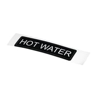 Olympia Airpot Hot Water Label