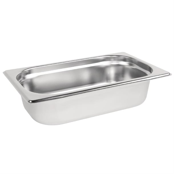 Vogue Stainless Steel Gastronorm Tray 1/4 - 65mm deep