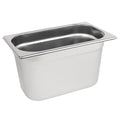 Vogue Stainless Steel Gastronorm Tray 1/4 - 150mm deep