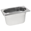 Vogue Stainless Steel Gastronorm Tray 1/9 - 100mm deep