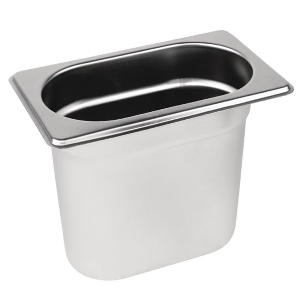Vogue Stainless Steel Gastronorm Tray 1/9 - 150mm deep