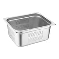 Vogue Stainless Steel Perforated 1/2 Gastronorm Tray 150mm