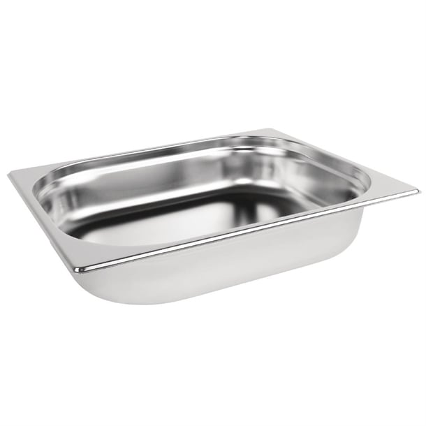 Vogue Stainless Steel Gastronorm Tray 1/2 - 40mm deep