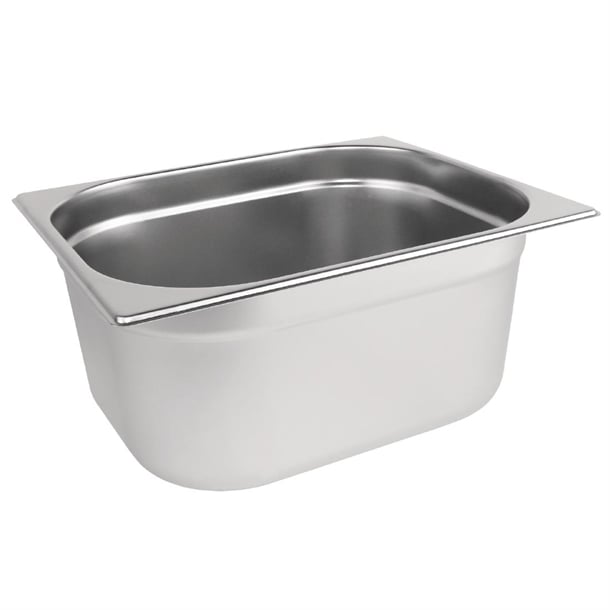 Vogue Stainless Steel Gastronorm Tray 1/2 - 150mm deep