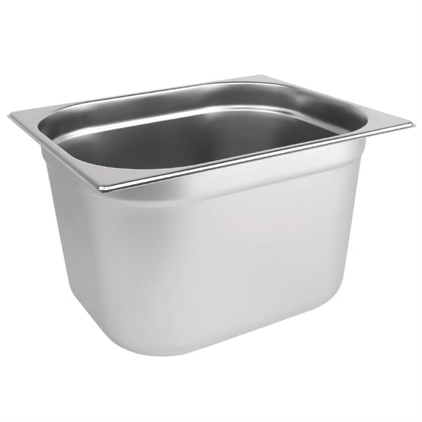 Vogue Stainless Steel Gastronorm Tray 1/2 - 200mm deep