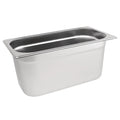 Vogue Stainless Steel Gastronorm Tray 1/3 - 200mm deep