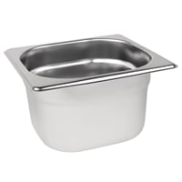 Vogue Stainless Steel Gastronorm Tray 1/6