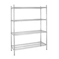 Vogue 4 Tier Wire Shelving Kit 1525x457mm