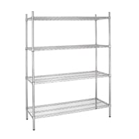 Vogue 4 Tier Wire Shelving Kit 1525x457mm