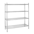 Vogue 4 Tier Wire Shelving Kit 1830x460mm