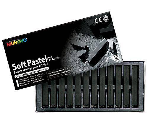 Soft Pastel Compressed Charcoal Pack of 12 image 2