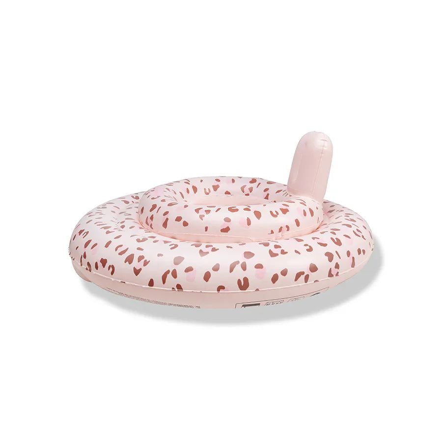 Swim Essentials Inflatable Baby Swimseat - Old Pink Leopard, 0-1 yrs image 4