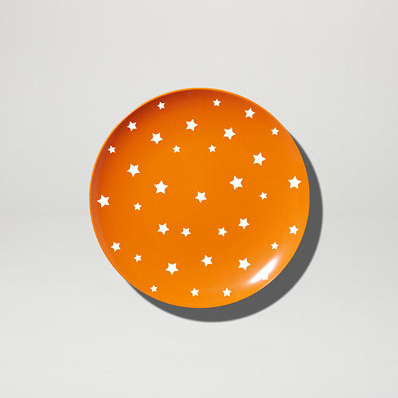 Barel Orange Coloured Star Melamine Plate 20cm