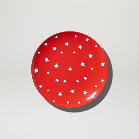 Barel Red Coloured Star Melamine Plate 20cm
