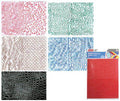 Rubbing Plates Large Texture Pack of 4