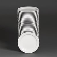 Bulk Buy Olympia Athena Narrow Rimmed Plates 165mm (36 Pack)