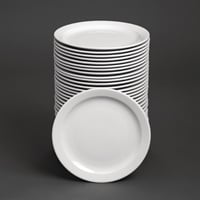 Bulk Buy Olympia Athena Narrow Rimmed Plates 284mm (36 Pack)