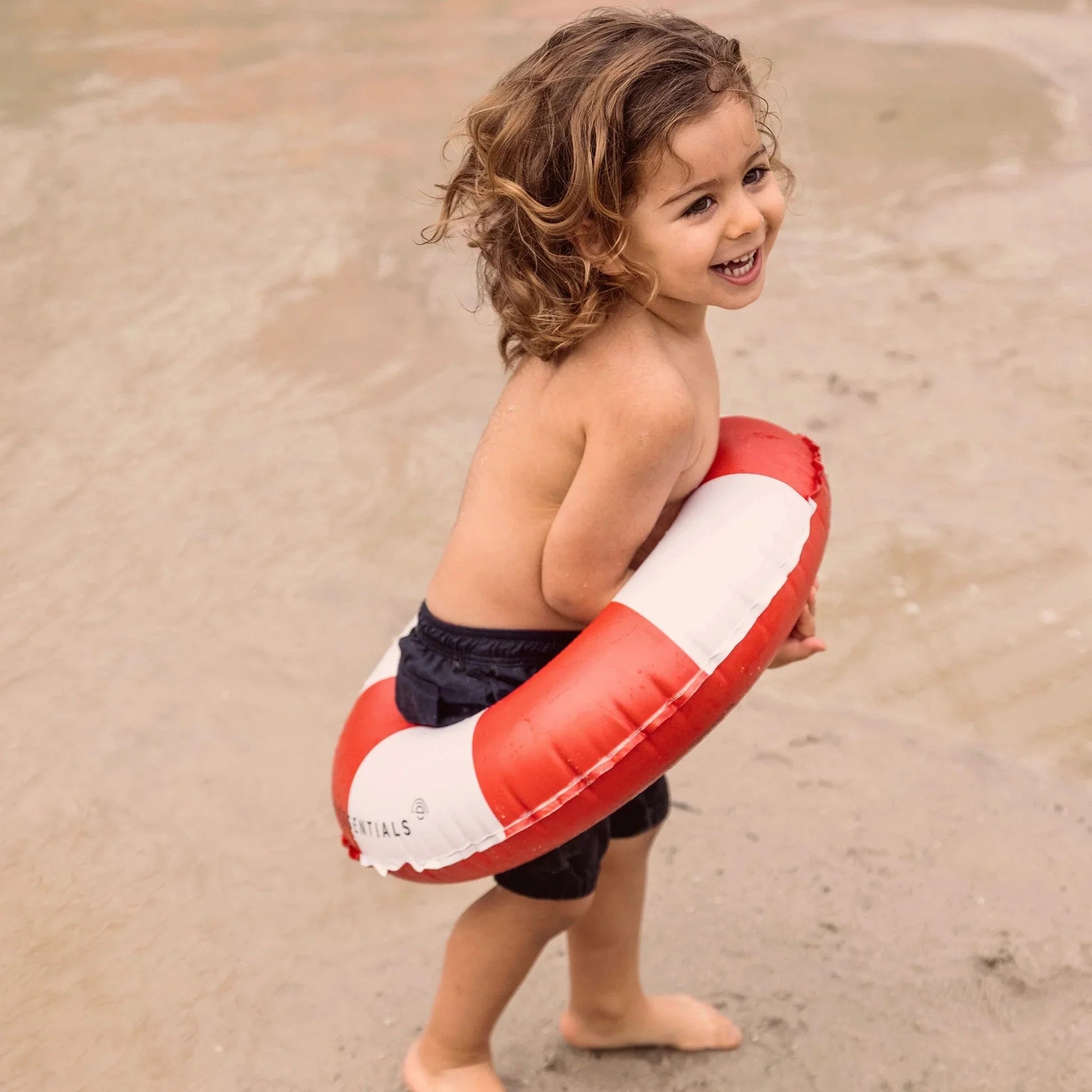 Swim Essentials Inflatable Swim Ring - Drift Red/White, 55 cm image 4