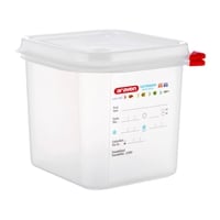 Araven Polypropylene 1/6 Gastronorm Containers With Lids 150mm (4 Pack)