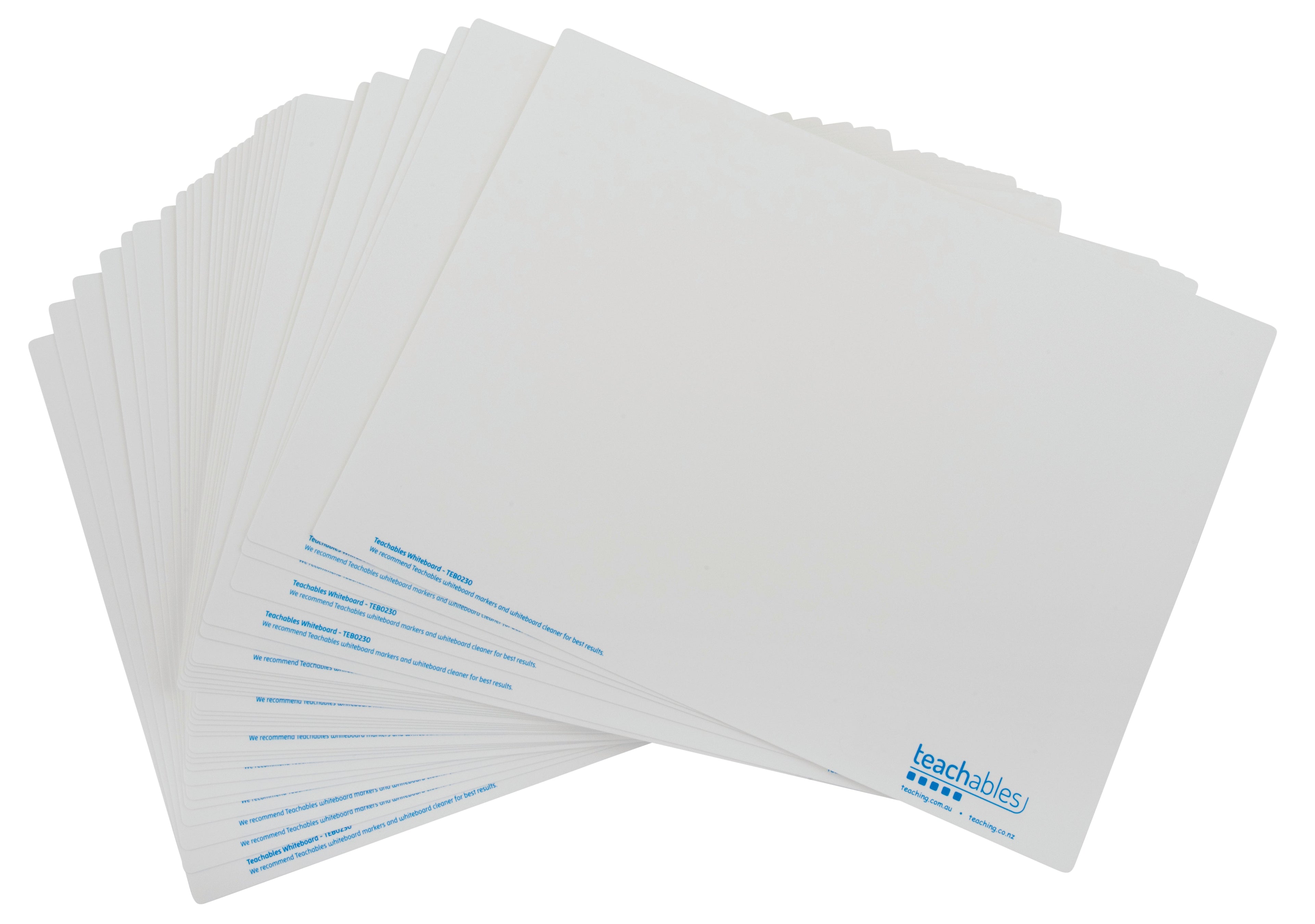 Teachables Blank Mini Whiteboard – Pack of 30