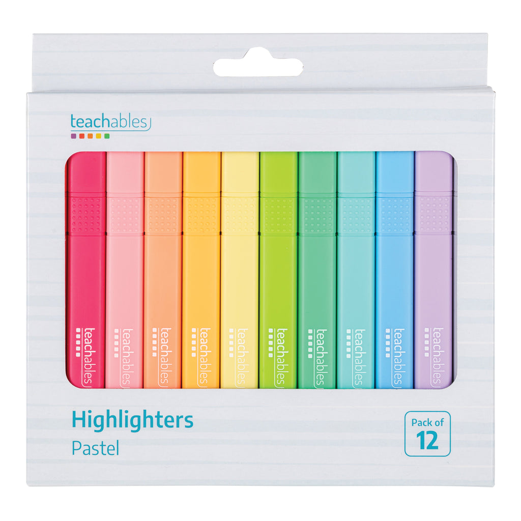 Highlighters Pastel Assorted - Pack of 12 image 3