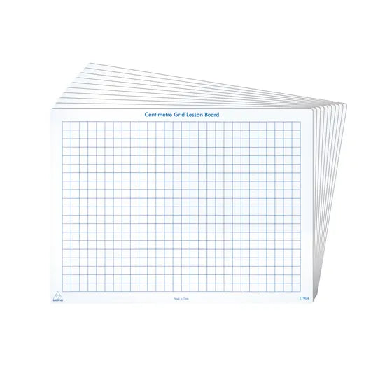 WriteNWipe Boards 1cm Grid 30p