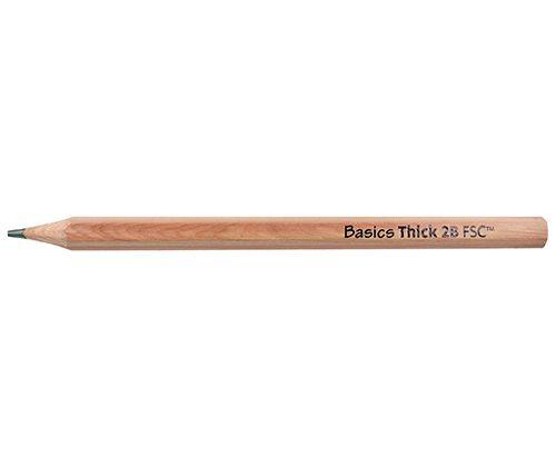 Pencils Blacklead Thick 2B Pack of 36 image 2