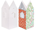 Pre-cut Cardboard House 18.2 x 30cm Pack of 10