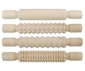Pattern Rolling Pins Wooden Pack of 4