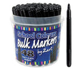 School Markers Black Pack of 48