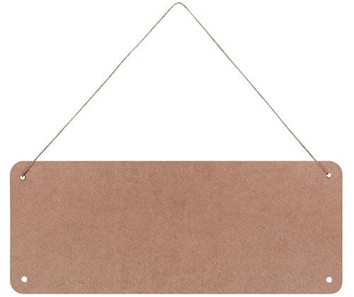 Hanging Signage Board White and Kraft image 2