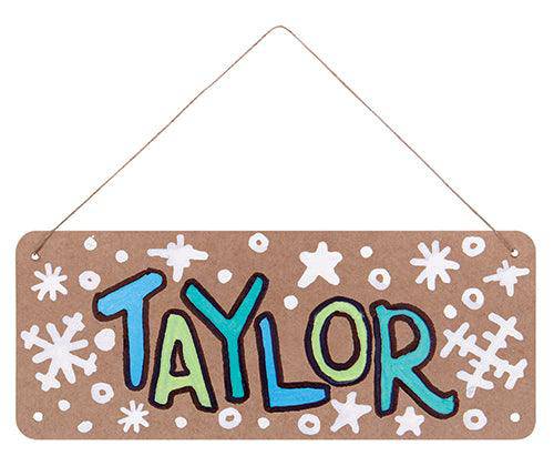 Hanging Signage Board White and Kraft image 4