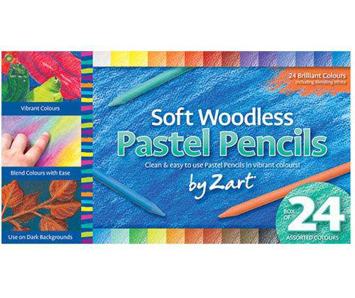 Zart Woodless Soft Pastel Pencils Pack of 24 image 4