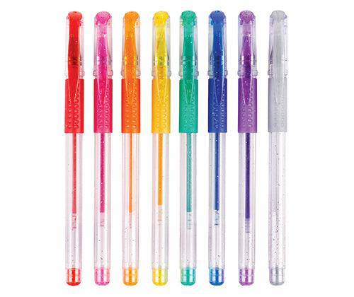 Basics Coloured Glitter Pens Pack of 8 image 2