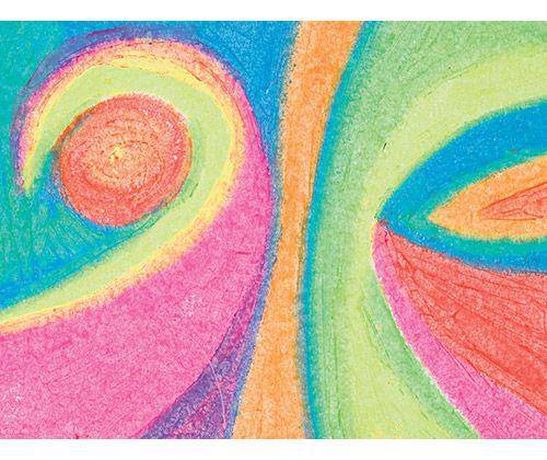 Basics Oil Pastels Fluorescent Colours Pack of 12 image 6