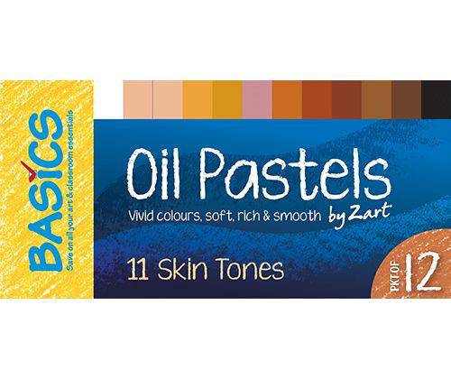 Basics Oil Pastels Skin Tone Colours Pack of 12 image 5