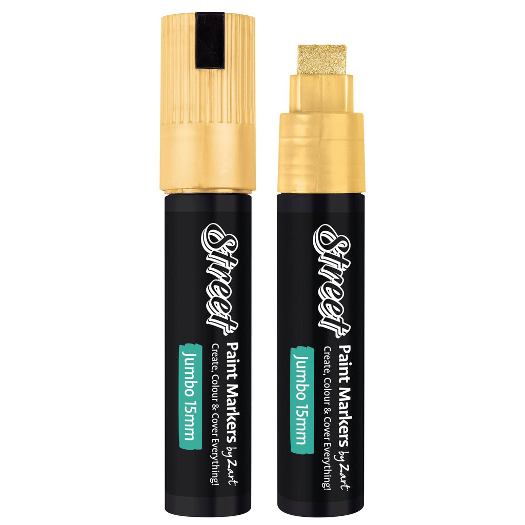 Street Paint Marker 15mm Gold Silver Box of 6 image 3