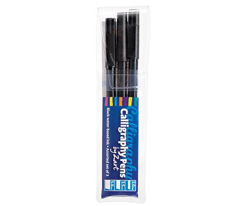 Calligraphy Pen Assorted Sizes Black Pack of 3 image 4