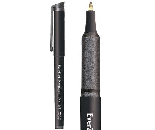 EverZart Permanent Pen Black Pack of 20