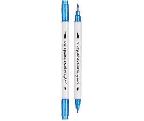 Dual Tip Metallic Coloured Markers Pack of 8 image 3