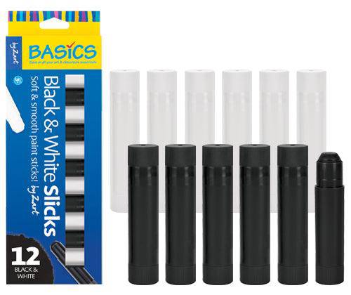Slicks by Zart Black and White Pack of 12 image 4
