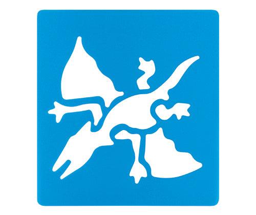 Dinosaur Stencils 15.2 x 15.2cm Pack of 6 image 2