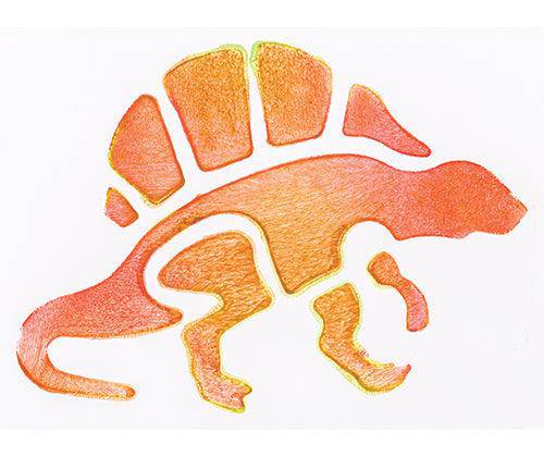 Dinosaur Stencils 15.2 x 15.2cm Pack of 6 image 4