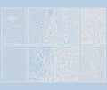 Stencil and Rubbing Sheets A4 Textures Pack of 8