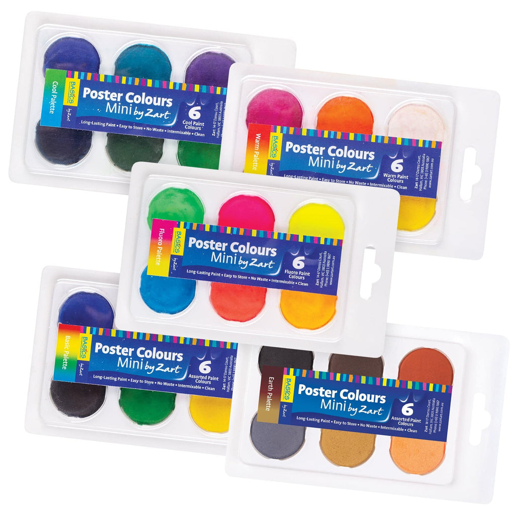Poster Colours Paint Mini Palettes by Zart
