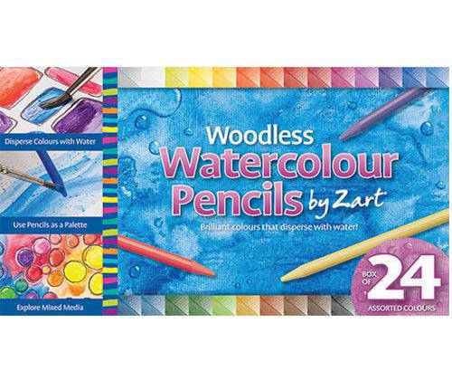 Zart Woodless Watercolour Pencils Pack of 24 image 5