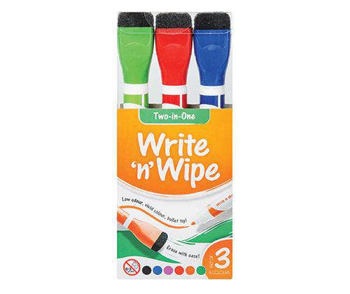 Write 'n' Wipe Whiteboard Markers 6 Colours Pack of 3 image 2