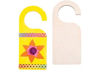 Wooden DIY Door Hanger Pack of 5