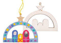 Wooden Nativity Hanger Pack of 12